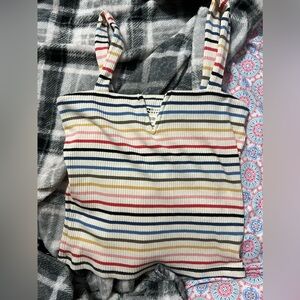 Multi-Color White BillaBong Tanktop